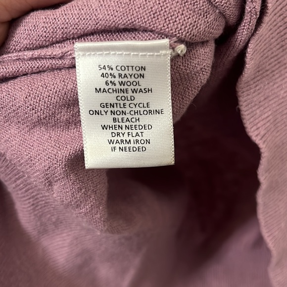 LOFT Sleeveless Knit Lilac Purple Sweater M - Picture 6 of 8